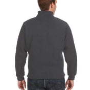 Back view of Adult Heavyweight Fleece Quarter-Zip