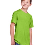 Side view of Youth Fusion ChromaSoft™ Performance T-Shirt