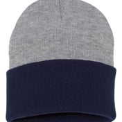 Back view of Colorblocked 12″ Cuffed Beanie