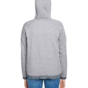 Back view of Ladies’ Hustle Full-Zip Hooded Sweatshirt