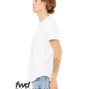 Side view of FWD Fashion Men’s Curved Hem Short Sleeve T-Shirt