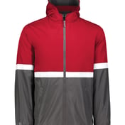 Front view of Turnabout Reversible Hooded Jacket