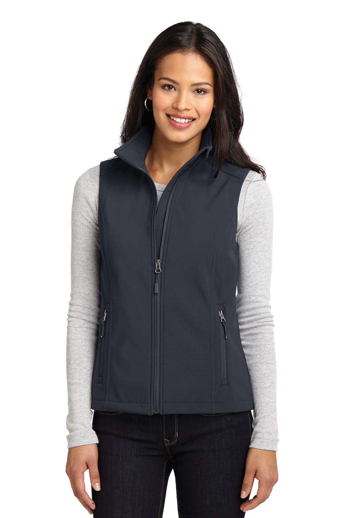 Front view of Women’s Core Soft Shell Vest