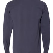 Back view of Garment-Dyed Long Sleeve T-Shirt