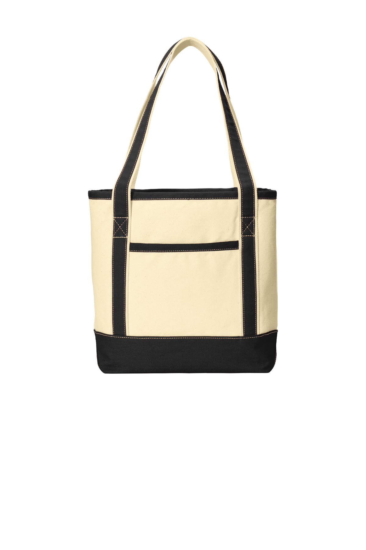 Front view of Medium Cotton Canvas Boat Tote
