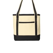 Front view of Medium Cotton Canvas Boat Tote