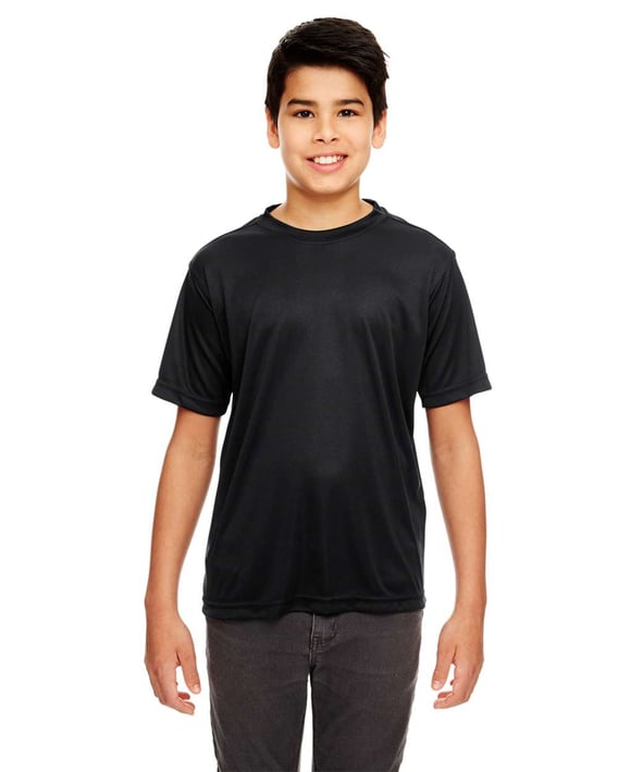 Front view of Youth Cool & Dry Basic Performance T-Shirt