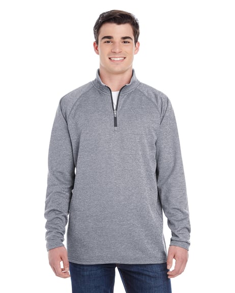 Front view of Adult Performance Fleece Quarter-Zip Jacket
