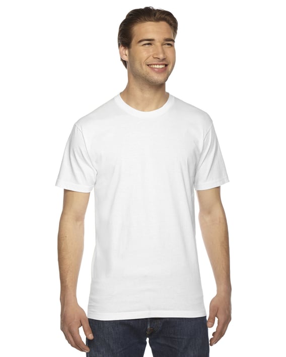 Front view of Unisex Fine Jersey Short-Sleeve T-Shirt