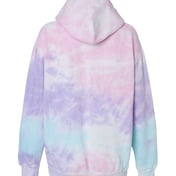 Back view of Youth Tie-Dyed Hooded Sweatshirt