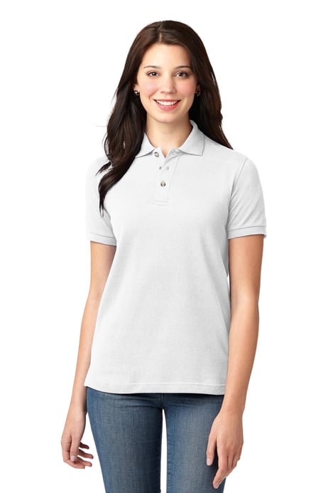 Front view of Women's Heavyweight Cotton Pique Polo