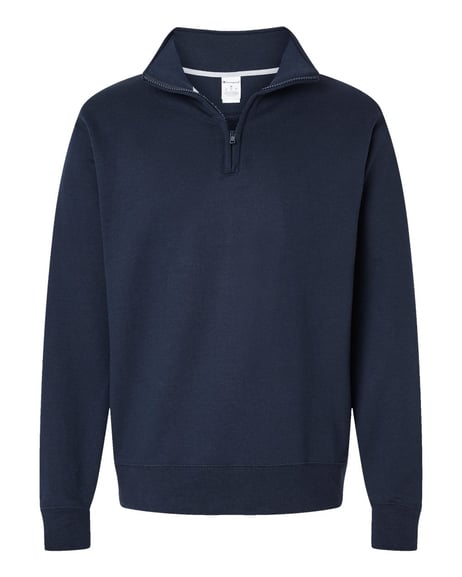 Front view of Powerblend® Quarter-Zip Pullover