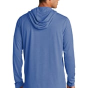 Back view of PosiCharge ® Tri-Blend Wicking Long Sleeve Hoodie