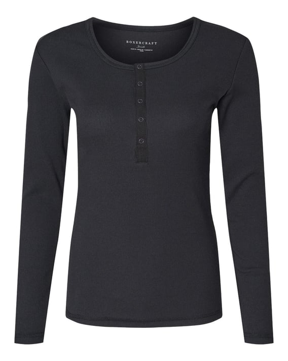 Front view of Women’s Harper Long Sleeve Henley