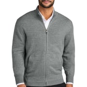 Front view of Easy Care Full-Zip Sweater