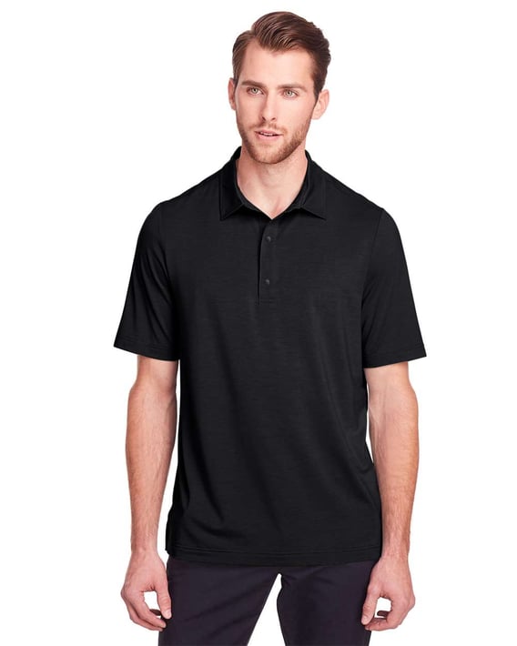 Front view of JAQ Snap-Up Stretch Performance Polo