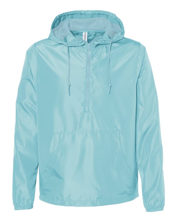 Front view of Lightweight Quarter-Zip Windbreaker Pullover Jacket