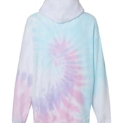 Back view of Tie-Dyed Cloud Fleece Hooded Sweatshirt