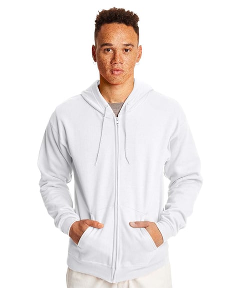 Front view of Ecosmart® Full-Zip Hooded Sweatshirt