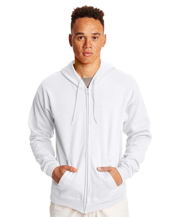 Front view of Ecosmart® Full-Zip Hooded Sweatshirt