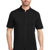 Front view of Gravitate Full-Button Polo