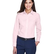 Front view of Ladies’ Ladies’ Crown Collection® Gingham Check Woven Shirt