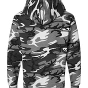 Back view of Camo Pullover Fleece Hoodie