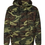 Front view of Camo Pullover Fleece Hoodie