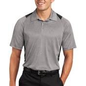 Front view of Heather Colorblock Contender Polo