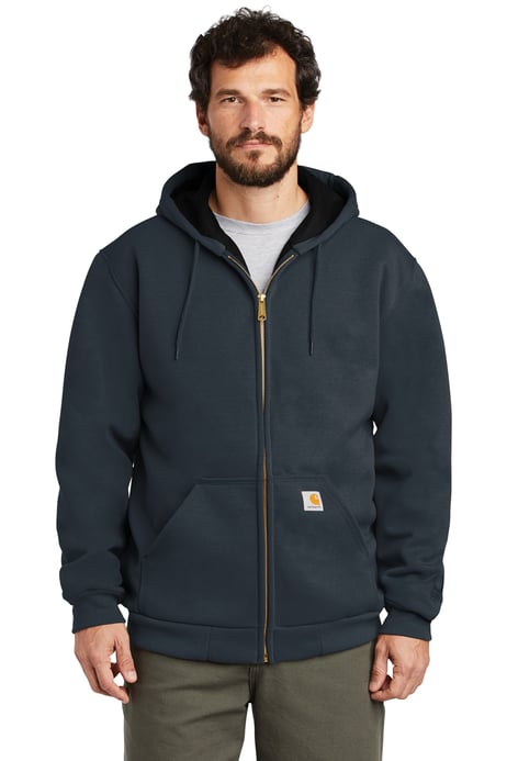 Front view of Rain Defender &reg; Rutland Thermal-Lined Hooded Zip-Front Sweatshirt