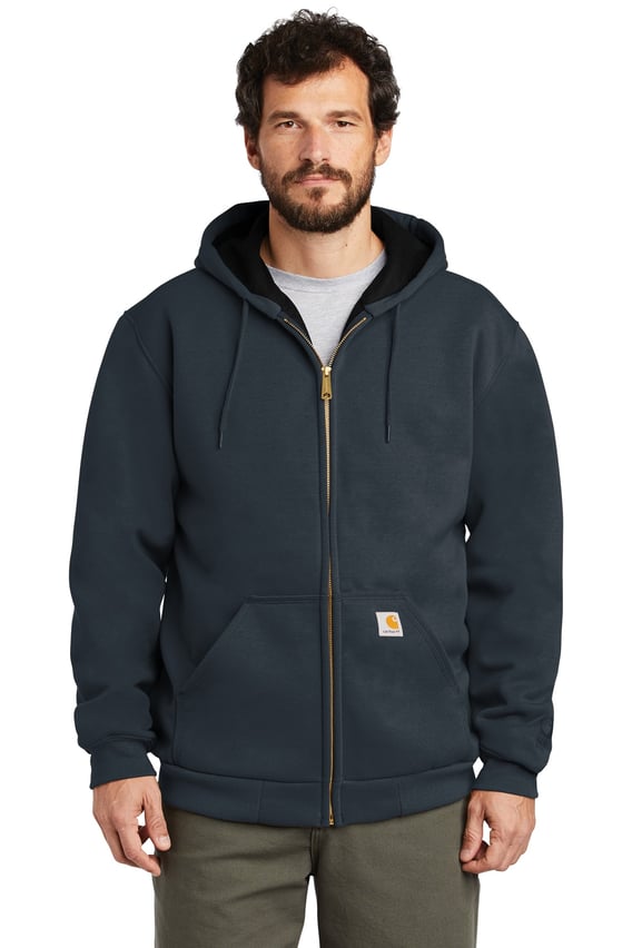 Front view of Rain Defender &reg; Rutland Thermal-Lined Hooded Zip-Front Sweatshirt