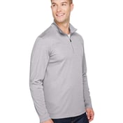 Side view of Zone Sonic Heather Performance Quarter-Zip Pullover