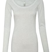 Front view of Women’s Triblend Scoop Neck Long Sleeve T-Shirt