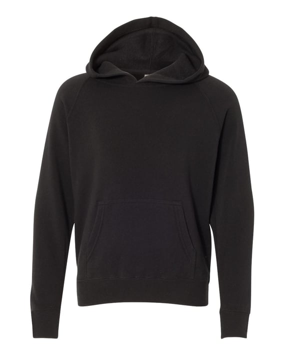 Front view of Youth Special Blend Raglan Hooded Sweatshirt