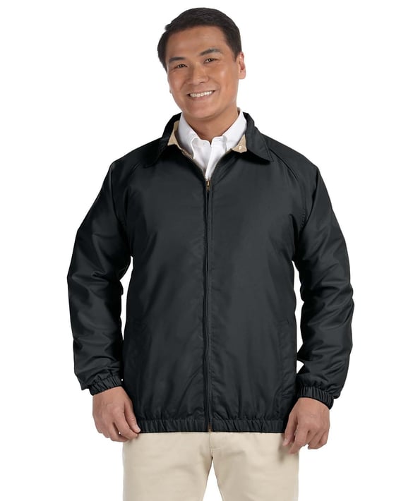 Front view of Adult Microfiber Club Jacket