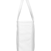 Side view of Canvas Book Tote