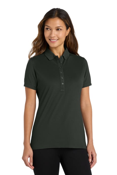 Front view of Women's Stretch Pique Polo