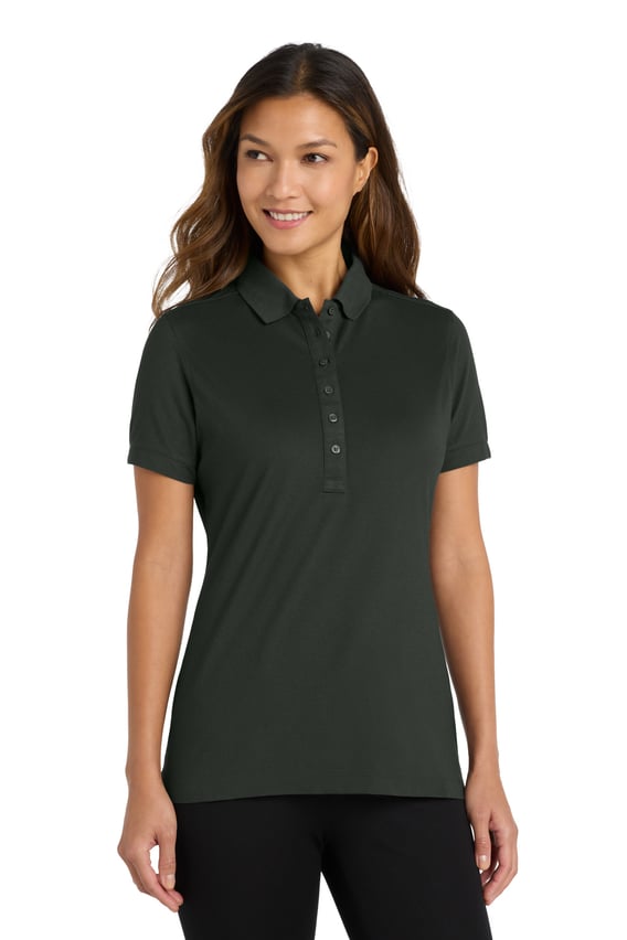 Front view of Women’s Stretch Pique Polo