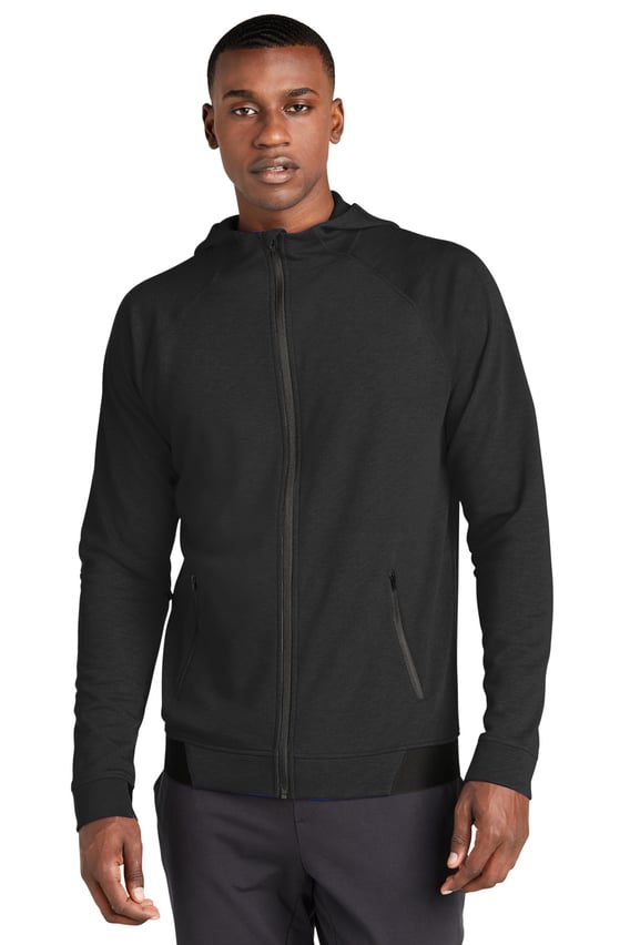Front view of PosiCharge® Strive Hooded Full-Zip