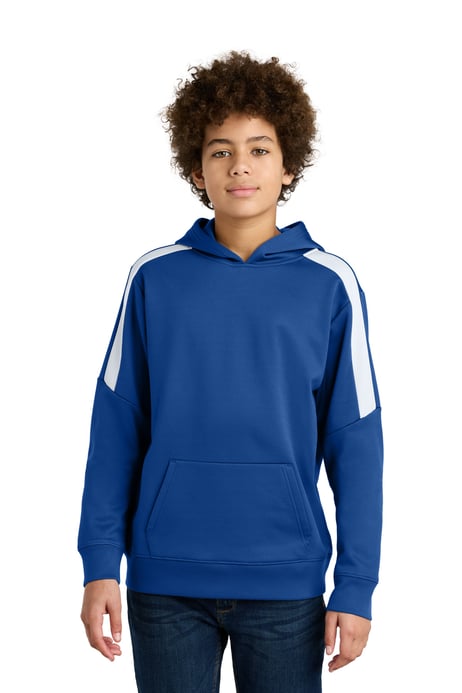 Front view of Youth Sport-Wick&reg; Fleece United Pullover Hoodie