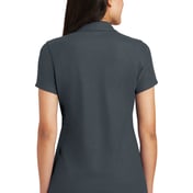 Back view of Ladies Silk Touch&trade; Y-Neck Polo