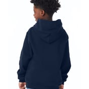 Back view of Youth Powerblend® Pullover Hooded Sweatshirt