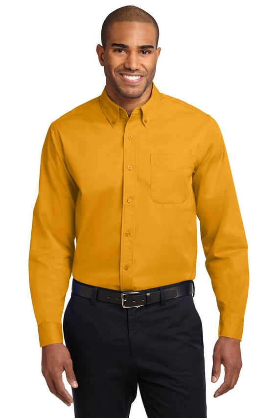 Front view of Extended Size Long Sleeve Easy Care Shirt