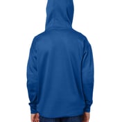 Back view of Youth Performance Tech Hooded Sweatshirt