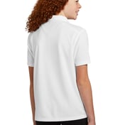 Back view of Youth UV Micropique Polo