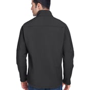 Back view of Men’s Three-Layer Fleece Bonded Soft Shell Technical Jacket