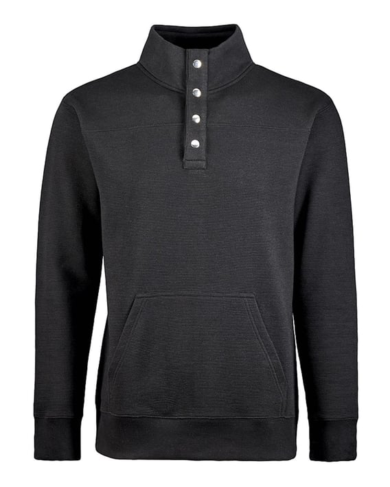 Front view of Ripple Fleece Snap Sweatshirt