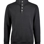 Front view of Ripple Fleece Snap Sweatshirt
