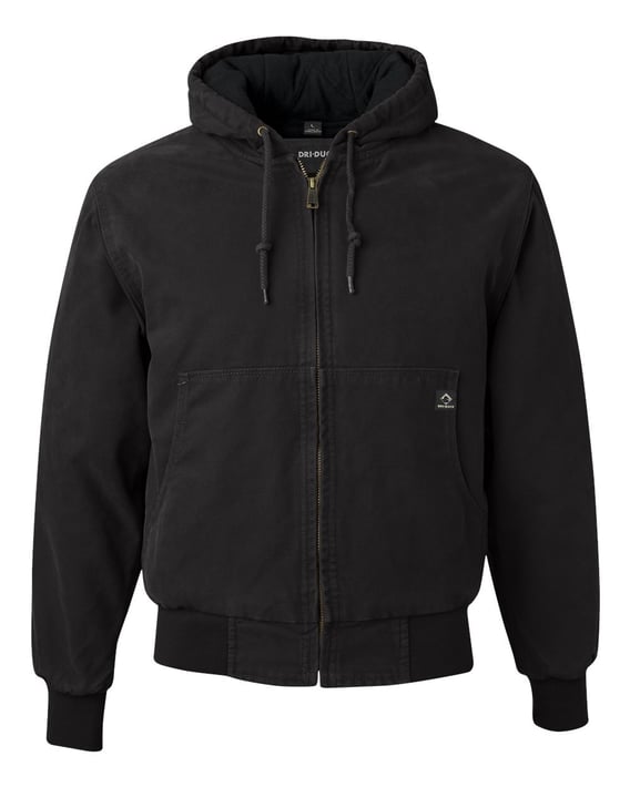 Front view of Cheyenne Boulder Cloth™ Hooded Jacket With Tricot Quilt Lining