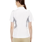 Back view of Ladies’ Eperformance Parallel Snag Protection Polo With Piping